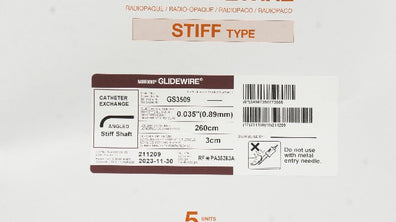 Terumo PA35263A Glidewire Cath. Exchange 0.035inch x 260cm x 3cm (x) - Box of 4